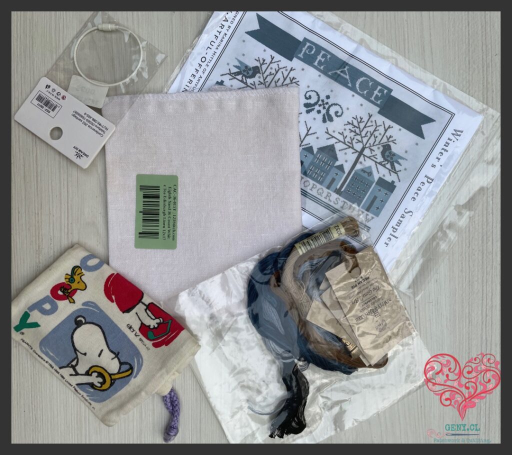Materiales del Bordado de Artful Offerings, listos para comenzar