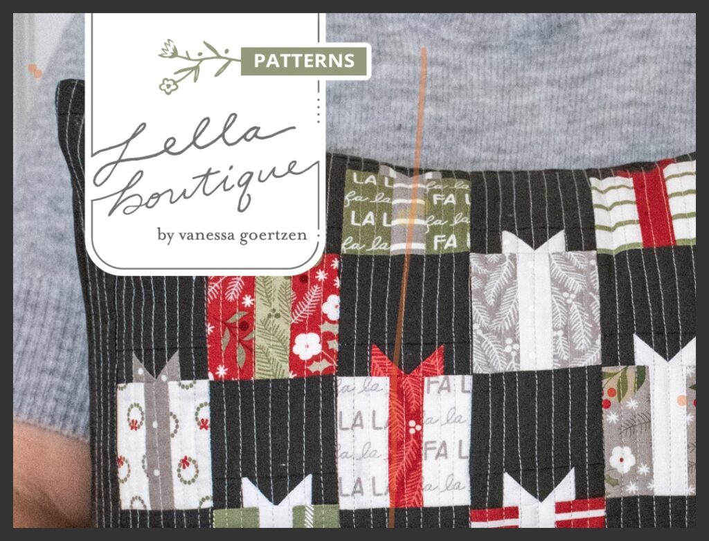 Cojín de Navidad con patrón de Lella Boutique