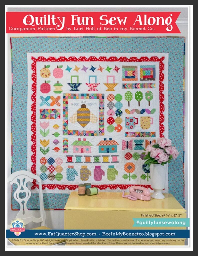 Portada del Quilty Fun Sew Along, alternativo.