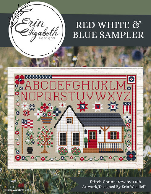 Sampler Patrióticos: Erin Elizabeth Red White and Blue