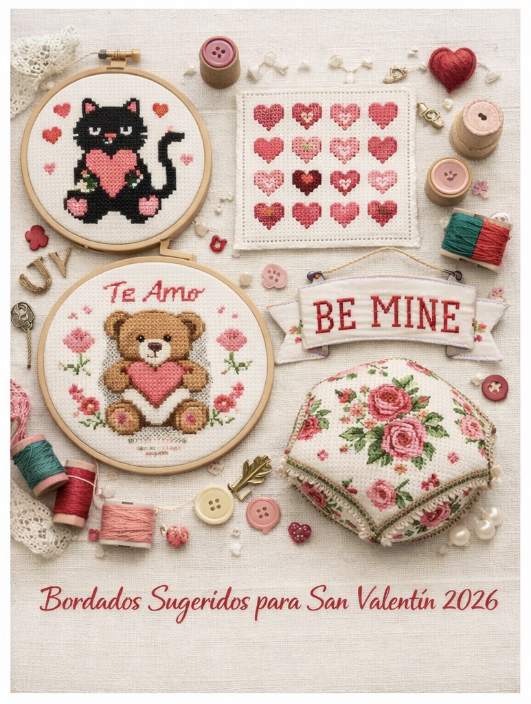 Bordados Sugeridos para San Valentín 2026
