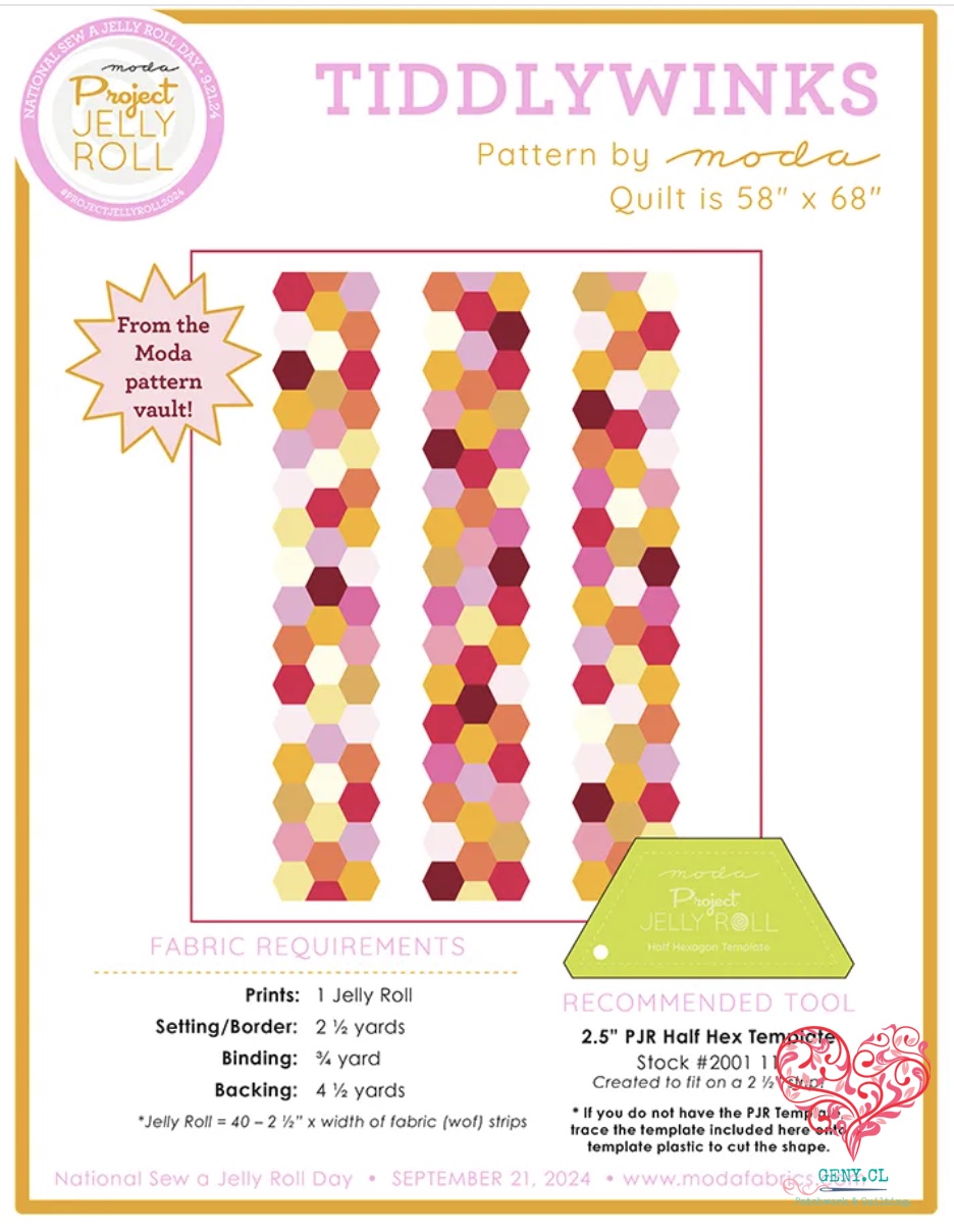 Sew a Jelly Roll day 2026, portada de quilt
